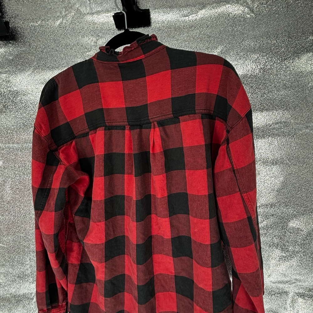 Eddie Bauer Buffalo Check Snap Up Blouse - Picture 6 of 11